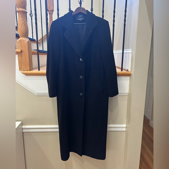 Elegant Black Long Coat - Picture 10 of 12